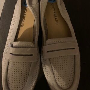Tan lucky brand loafers